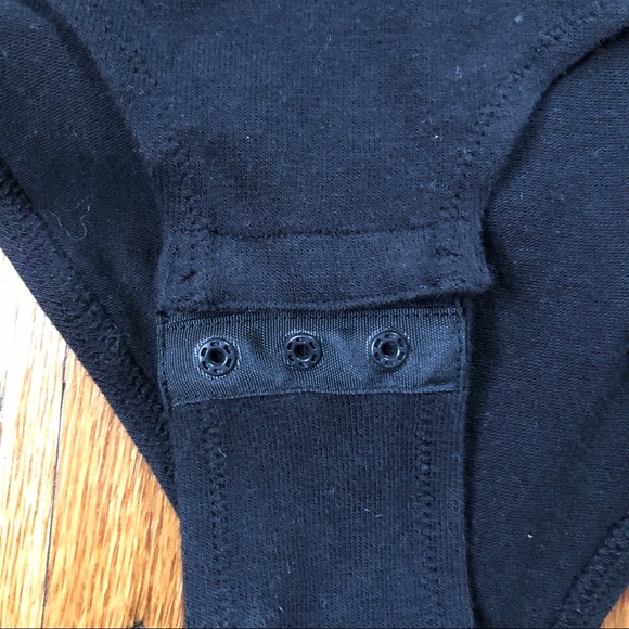 Madewell V-Neck Full-Coverage Bodysuit Black - Picture 7 of 9